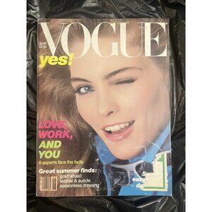 Vogue June 1981 - Kim Alexis Gia Carangi Jerry Hall Kelly LeBrock - USED